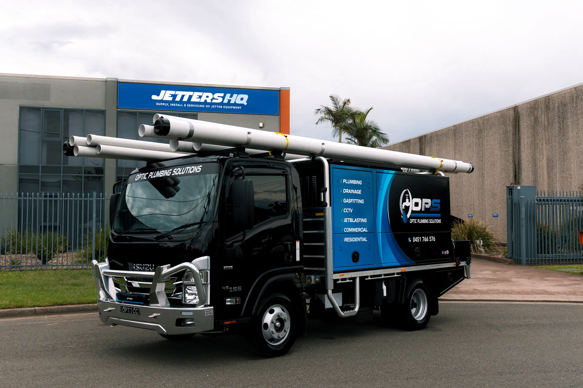 Optic Plumbing Solutions truck — Concord, Sydney
